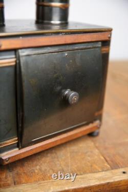 Antique Magic Lantern Post Card Projector 1900s copper flash vintage light lamp