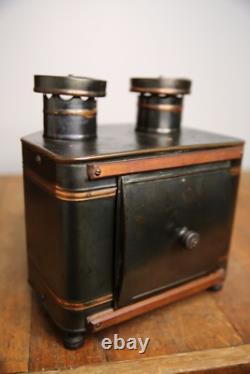 Antique Magic Lantern Post Card Projector 1900s copper flash vintage light lamp