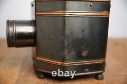 Antique Magic Lantern Post Card Projector 1900s copper flash vintage light lamp