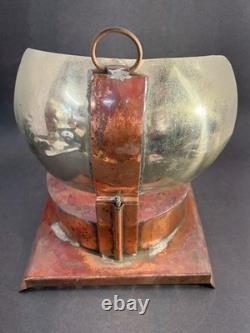 Antique Maritime Copper Kerosene Reflector Lantern with Sherwoods Ltd Birmingham