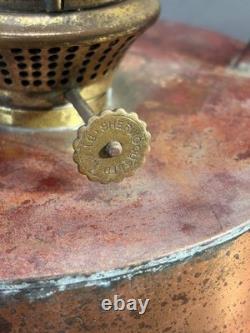 Antique Maritime Copper Kerosene Reflector Lantern with Sherwoods Ltd Birmingham