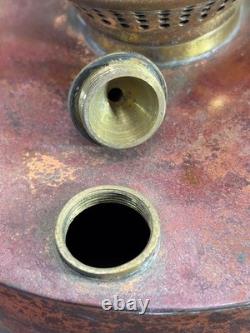 Antique Maritime Copper Kerosene Reflector Lantern with Sherwoods Ltd Birmingham