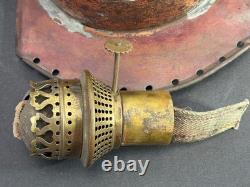 Antique Maritime Copper Kerosene Reflector Lantern with Sherwoods Ltd Birmingham