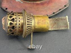 Antique Maritime Copper Kerosene Reflector Lantern with Sherwoods Ltd Birmingham