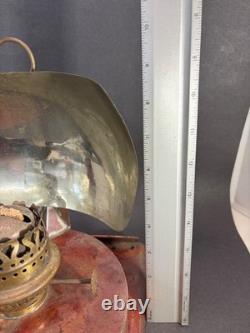Antique Maritime Copper Kerosene Reflector Lantern with Sherwoods Ltd Birmingham