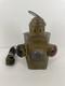 Antique Maritime Signal Lantern Brass Copper Multi-Color Lens Converted Electric
