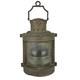 Antique Maritime nautical Copper Mast Head Lantern Clear Ripple Glass Lens