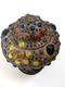 Antique Middle Eastern Jeweled Brass Lantern Pierced Boho Moorish Table Lamp