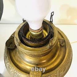 Antique Miller Lamp General Store Hanging Oil Lamp with Solid Tin Shade 33 x 21