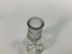 Antique Miniature Finger Lamp Clear Swirl Glass Kerosene Oil Lamp