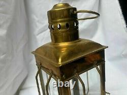 Antique Minor oil lantern Brass Lamp Antique Nautical Vintage Ship Lamp Home