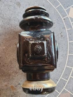 Antique Model T Ford Kerosene Lantern JNO. W Brown Mfg. Model 115 Red Blue Clear