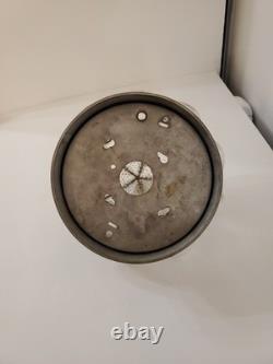 Antique Murano Hand Blown Caged Glass Lantern Ceiling Light Vintage Italy -see