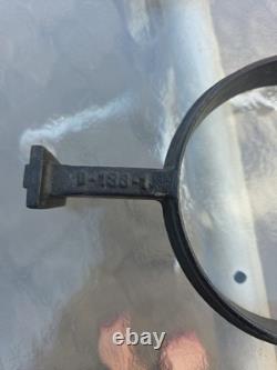 Antique NYC Railroad Train Car Lantern Oil Lamp Cast Iron Wall Mount Bracket