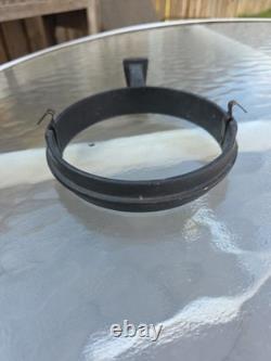 Antique NYC Railroad Train Car Lantern Oil Lamp Cast Iron Wall Mount Bracket