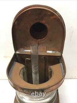 Antique Nautical Gas Copper&Glass Lantern C. M. Hammar Göteborg 15 Tall, G21912