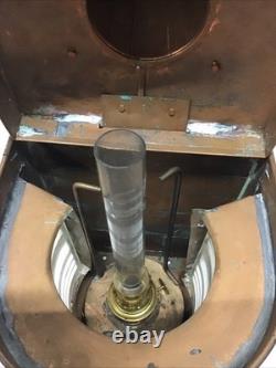 Antique Nautical Gas Copper&Glass Lantern C. M. Hammar Göteborg 15 Tall, G21912