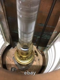 Antique Nautical Gas Copper&Glass Lantern C. M. Hammar Göteborg 15 Tall, G21912