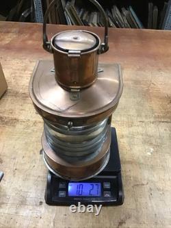 Antique Nautical Gas Copper&Glass Lantern C. M. Hammar Göteborg 15 Tall, G21912