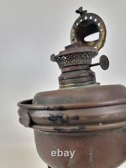 Antique Nautical Ship Lamp MILLER Oil Kerosene Lantern Sconce Light -Swivels