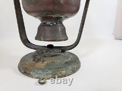 Antique Nautical Ship Lamp MILLER Oil Kerosene Lantern Sconce Light -Swivels