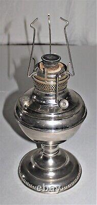 Antique New Juno No. 2 Edward Miller Kerosene Oil Lamp Patent Date 1895 / #ML3
