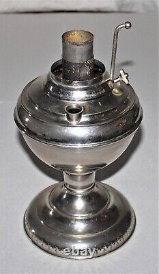 Antique New Juno No. 2 Edward Miller Kerosene Oil Lamp Patent Date 1895 / #ML3