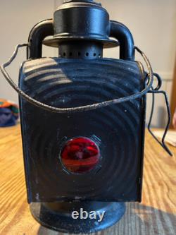 Antique No. 175 Kerosene Carriage Railroad Lantern for Decoration Only