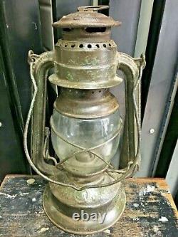 Antique Old Feuerhand No. 270 Kerosene Lamp Lantern Original Glass Germany