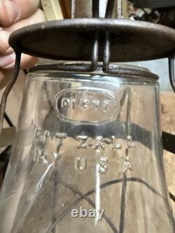 Antique Old Rare PAT 1933 Dietz Monarch Milk Wagon Buggy Barn Oil Lantern USA