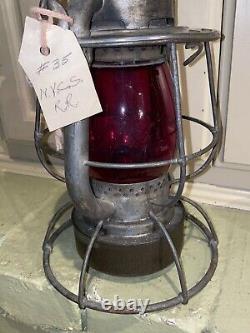 Antique Original Iron Dietz Vesta Kero Oil Lamp Lantern New York USA EST 1910