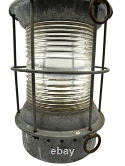 Antique Original Maritime Ship Light Lantern Kerosene Lamp Nautical Decor