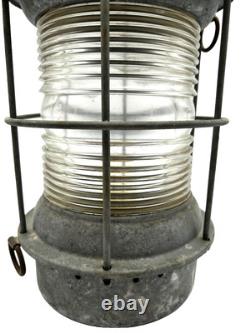 Antique Original Maritime Ship Light Lantern Kerosene Lamp Nautical Decor