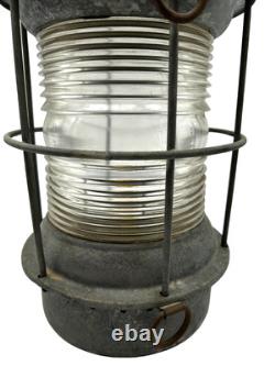 Antique Original Maritime Ship Light Lantern Kerosene Lamp Nautical Decor