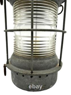 Antique Original Maritime Ship Light Lantern Kerosene Lamp Nautical Decor