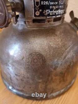 Antique Original Petromax 826/350cp Kerosene Pressure Lantern Lamp Germany