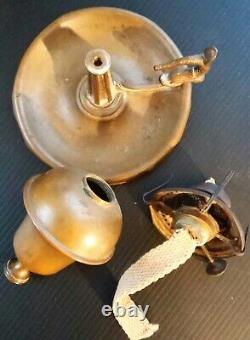 Antique P And A Oil Lampmermaid Handle-look