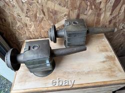Antique Pair Brass/Metal Coach Carriage Oil Vintage Lantern Lamp Lights