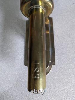 Antique Paris Butin Brass/Glass Wall Sconces Lantern Light Train Carriage Lamps