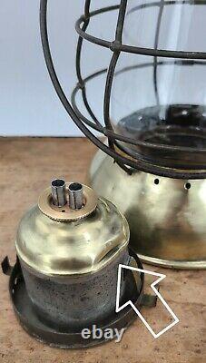 Antique Parmalee & Bonell 1871 patent No. 5 peerless Farm model tin brass LANTERN