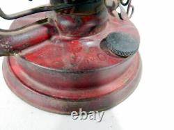 Antique Paull's No. 0 Original Red Color Lantern With 1890 & 1908 Patent Dates