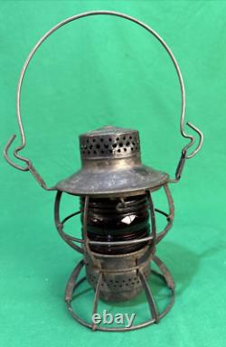 Antique Pennsyvania R. R. Dressel Arlington N. J. Red Kerosene Railroad Lantern Antique Pennsyvania R. R. Dressel Arlington N. J. Red Kerosene Railroad Lantern