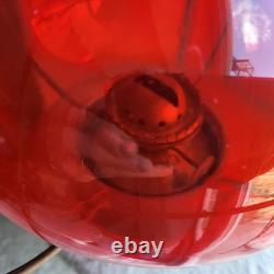 Antique Perdersen Nautical Marine Onion Lantern Red Globe, Oslo, Repair