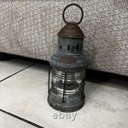 Antique Perkins Marine Lamp & Hardware Corp Brass PERKO Marine Oil Lantern 1930s