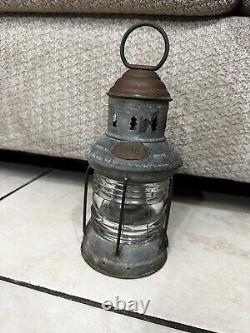 Antique Perkins Marine Lamp & Hardware Corp Brass PERKO Marine Oil Lantern 1930s