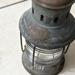 Antique Perkins Marine Lamp & Hardware Corp Brass PERKO Marine Oil Lantern 1930s