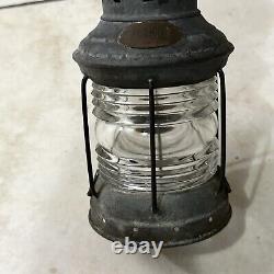 Antique Perkins Marine Lamp & Hardware Corp Brass PERKO Marine Oil Lantern 1930s