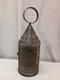 Antique Pierced Tin Candle Lantern 17 tall