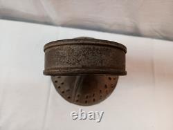Antique Pierced Tin Candle Lantern 17 tall