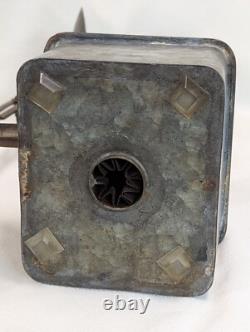 Antique Plume & Atwood Kerosene Oil Lamp Square Tin Base Railroad Lantern